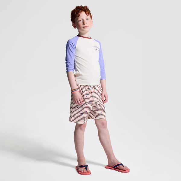 شورت سباحة مقلم عليه نقش أشجار النخيل للأولاد